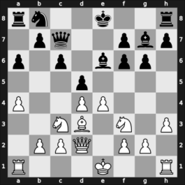 1958 Buenos Aires CA – Round 8 – Piazzini, Luis – 1/2-1/2 – Dominguez, Cristobal – G21