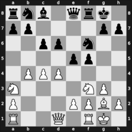 1958 CSR-DDR Prague CZE – Round 1.5 – Bertholdt, Dieter – 1/2-1/2 – Alster, Ladislav – G7