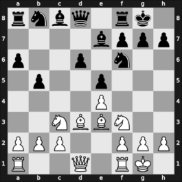 1958 Danmarksmesterskabet – Round 3 – Poulsen, Christian – 1/2-1/2 – Andersen, Borge – G9