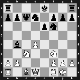 1958 Danmarksmesterskabet – Round 6 – Hansen, Victor Juul – 1/2-1/2 – Haahr, Thorkild – G20