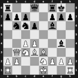 1958 GBR Ch 45th – Round 3.8 – Ellison, D George – 1/2-1/2 – Penrose, Jonathan – G20