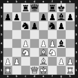 1958 GDR Ch Schkopau GER – Round 1 – Keller-Hermann, Edith – 1/2-1/2 – Golz, Werner – G5