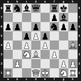 1958 GDR Ch Schkopau GER – Round 7 – Kahn, Manfred – 1/2-1/2 – Golz, Werner – G39