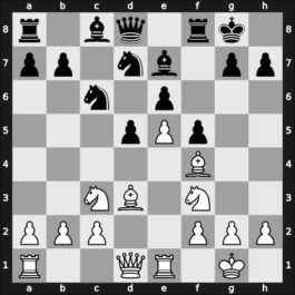 1958 GDR Ch Schkopau GER – Round 14 – Brandenburg, J – 1/2-1/2 – Franz, Joachim – G86