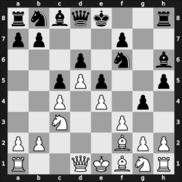 1958 GDR Ch Schkopau GER – Round 15 – Golz, Werner – 1/2-1/2 – Brandenburg, J – G89