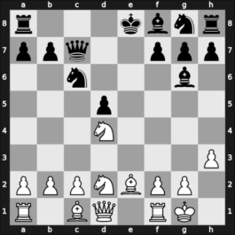 1958 GDR Ch Schkopau GER – Round 15 – Franz, Joachim – 1-0 – Keller-Hermann, Edith – G95