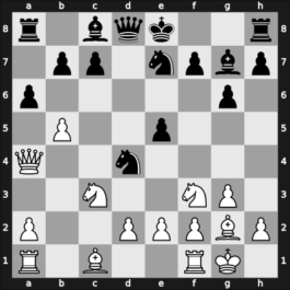 1958 HUN Ch – Round 8 – Forintos, Gyozo V – 1/2-1/2 – Szabo, Laszlo – G7