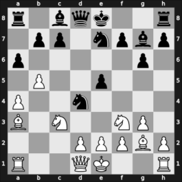 1958 HUN Ch – Round 9 – Portisch, Lajos – 1/2-1/2 – Sandor, Bela – G8