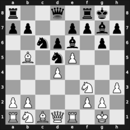 1958 HUN Ch 13th – Round 1 – Borloy, Karoly – 1/2-1/2 – Szilagyi, Gyorgy Laszlo – G5