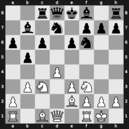 1958 HUN Ch 13th – Round 2 – Gasztonyi, Endre – 1/2-1/2 – Forintos, Gyozo V – G12