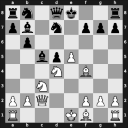 1958 HUN Ch 13th – Round 4 – Lengyel, Levente – 1/2-1/2 – Laszlo, Deli – G30