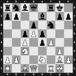 1958 HUN Ch 13th – Round 4 – Gasztonyi, Endre – 1-0 – Hajtun, Jozsef – G32