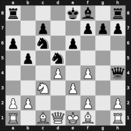 1958 HUN Ch 13th – Round 6 – Lengyel, Levente – 0-1 – Borloy, Karoly – G49