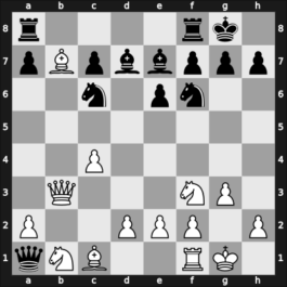 1958 HUN Ch 13th – Round 7 – Laszlo, Deli – 1/2-1/2 – Portisch, Lajos – G55