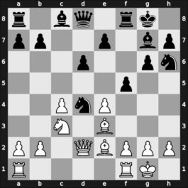 1958 HUN Ch 13th – Round 7 – Pogats, Jozsef Jr. – 1/2-1/2 – Gasztonyi, Endre – G60