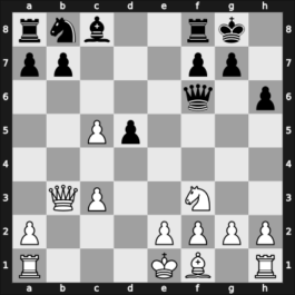 1958 HUN Ch 13th – Round 12 – Florian, Tibor – 1/2-1/2 – Pogats, Jozsef Jr. – G103