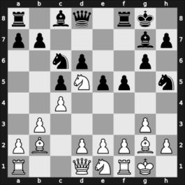 1958 HUN Ch 13th – Round 13 – Koberl, Ferenc – 1-0 – Florian, Tibor – G109