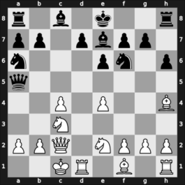 1958 HUN Ch 13th – Round 14 – Florian, Tibor – 1/2-1/2 – Barcza, Gedeon – G119