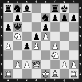 1958 HUN Ch 13th – Round 17 – Ozsvath, Andras – 0-1 – Florian, Tibor – G145