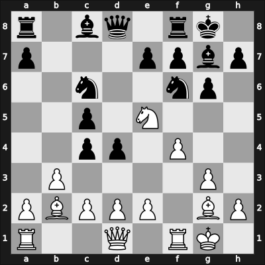 1958 HUN Ch 14th – Round 7 – Barczay, Laszlo – 1/2-1/2 – Lengyel, Levente – G16