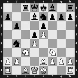 1958 HUN Ch 14th – Round 10 – Dely, Peter – 1/2-1/2 – Haag, Ervin – G25