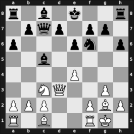 1958 HUN Ch 14th – Round 11 – Pogats, Jozsef Jr. – 1/2-1/2 – Varnusz, Egon – G27