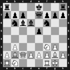 1958 HUN Ch 14th – Round 11 – Barczay, Laszlo – 1/2-1/2 – Kluger, Gyula – G28
