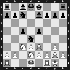 1958 HUN Ch Budapest HUN – Round 2 – Sandor, Bela – 1/2-1/2 – Forintos, Gyozo V – G5