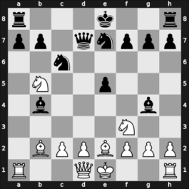 1958 HUN Ch Budapest HUN – Round 4 – Barczay, Laszlo – 1/2-1/2 – Bilek, Istvan – G19