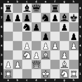 1958 HUN Ch Budapest HUN – Round 9 – Honfi, Karoly – 1/2-1/2 – Dely, Peter – G44