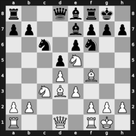 1958 HUN Ch Budapest HUN – Round 10 – Varnusz, Egon – 1-0 – Flesch, Janos – G48