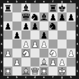 1958 HUN Ch Budapest HUN – Round 11 – Lengyel, Levente – 1/2-1/2 – Sandor, Bela – G55