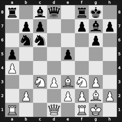 1958 Haifa/Tel Aviv – Round 10 – Blumenfeld, Rudy – 0-1 – Szabo, Laszlo – G54