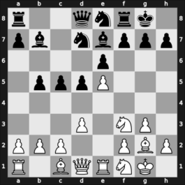 1958 Hoogovens – Round 1 – Bouwmeester, Hans – 1/2-1/2 – Matanovic, Aleksandar – G5