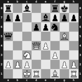 1958 Hoogovens – Round 5 – Pilnik, Herman – 0-1 – Euwe, Max – G20