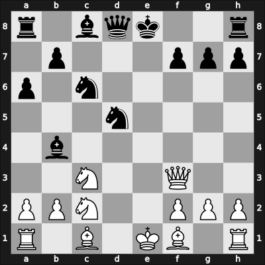1958 Hoogovens – Round 6 – Matanovic, Aleksandar – 1/2-1/2 – Van Scheltinga, Theo – G25