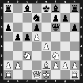 1958 It Kienbaum GER – Round 11 – Kozma, Julius – 1/2-1/2 – Neikirkh, Oleg – G16