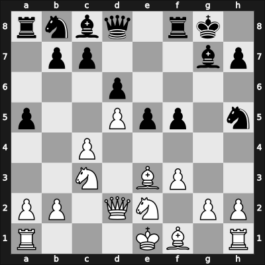 1958 Jonkoping – Round 1 – Enevoldsen, Jens – 1/2-1/2 – Ljungquist, Lennart – G1
