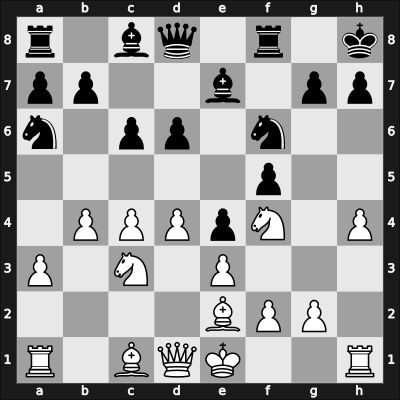1958 Kiev Ch – Round 9 – Tessieri Satz, Leo – 1/2-1/2 – Nikolaevsky, Yuri V – G41