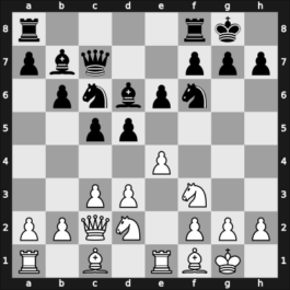 1958 Manhattan CC Ch fin 5758 – Round 7 – Turner, Abe J – 1/2-1/2 – Bisguier, Arthur B – G18