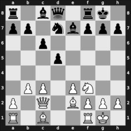 1958 Mar del Plata – Round 12 – Letelier Martner, Rene – 1/2-1/2 – Foguelman, Alberto – G86