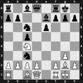 1958 Mar del Plata – Round 14 – Sanguinetti, Ricardo – 1/2-1/2 – Pilnik, Herman – G103