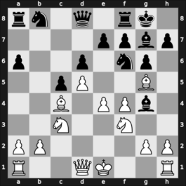 1958 Munchen olm – Round 1 – Bisguier, Arthur B – 0-1 – Matanovic, Aleksandar – G10