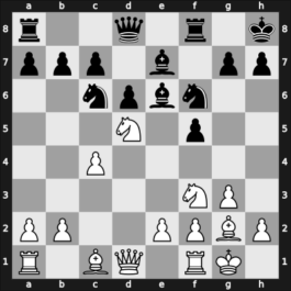 1958 Munich ol (Men) qual-C – Round 4 – Fuchs, Reinhart – 1/2-1/2 – Alvarez Martin, Pedro – G3