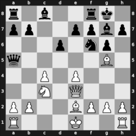 1958 Munich olm fin-A – Round 7 – Keres, Paul Petrovich – 1/2-1/2 – Panno, Oscar – G41