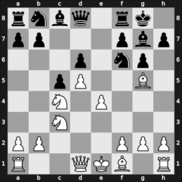 1958 Munich olm prel – Round 4 – Petrosian, Tigran A. – 1-0 – Contedini, Ennio – G37