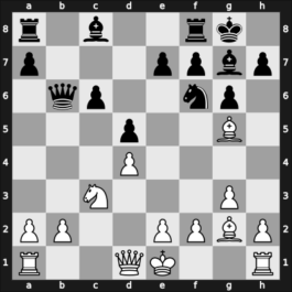 1958 Munich olm prel – Round 6 – Gligorić, Svetozar – 1-0 – Pachman, Ludek – G53