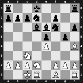 1958 NLD Ch – Round 2 – Spanjaard, Eduard – 1/2-1/2 – Barendregt, Johan – G3