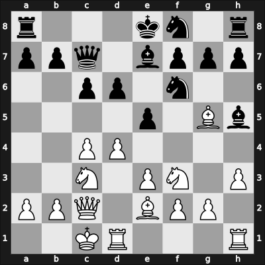 1958 NLD Ch Amsterdam NED – Round 11 – Spanjaard, Eduard – 1/2-1/2 – Van Scheltinga, Theo – G11