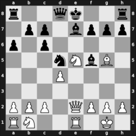 1958 New York ch-USA – Round 1 – Sherwin, James T – 1/2-1/2 – Bisguier, Arthur B – G5